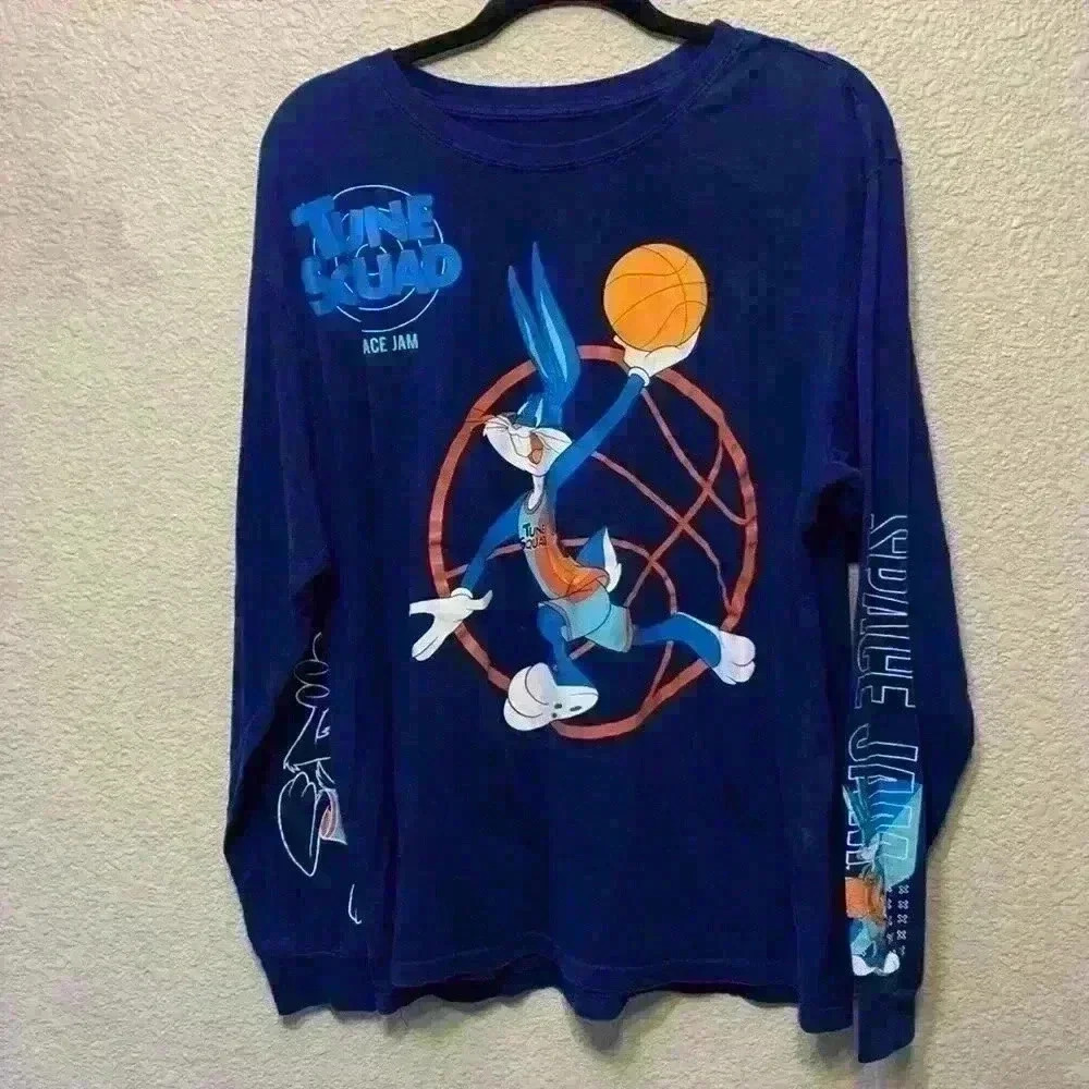 Space Jam graphic long sleeve sz 2XL 90s y2k oversized nostalgic street wear